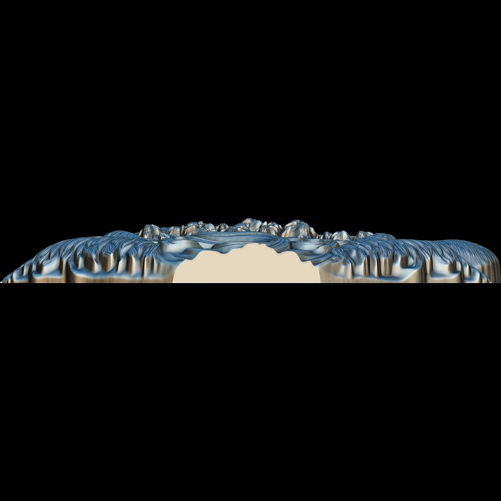 Santa Alien Relief STL file for 3d Printing or CNC 3D print model_7