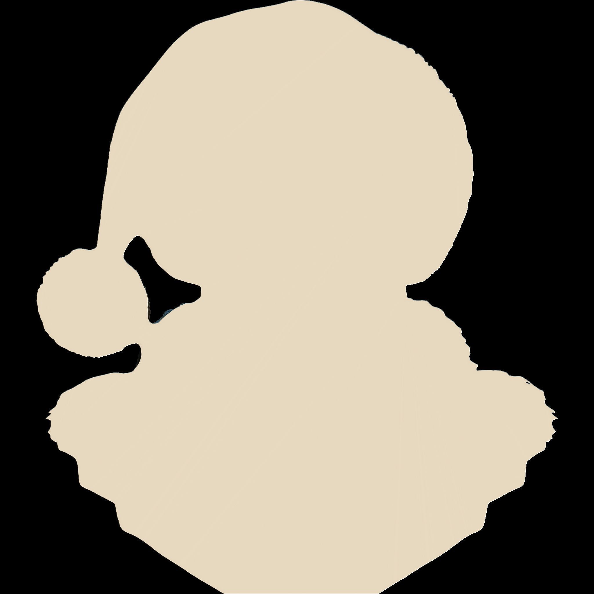 Santa Alien Relief STL file for 3d Printing or CNC 3D print model_6