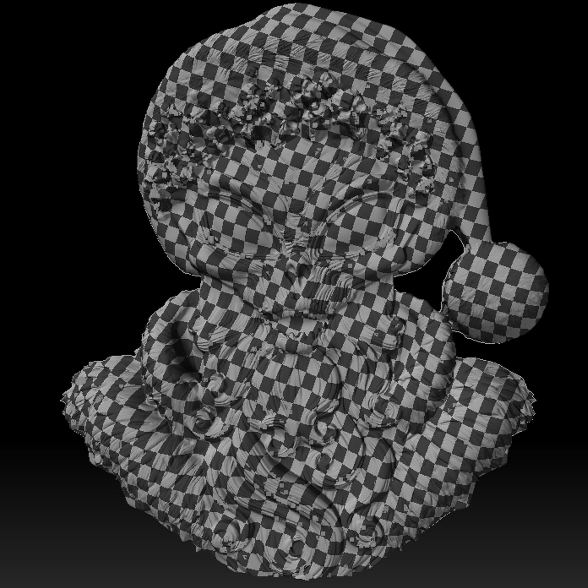 Santa Alien Relief STL file for 3d Printing or CNC 3D print model_12