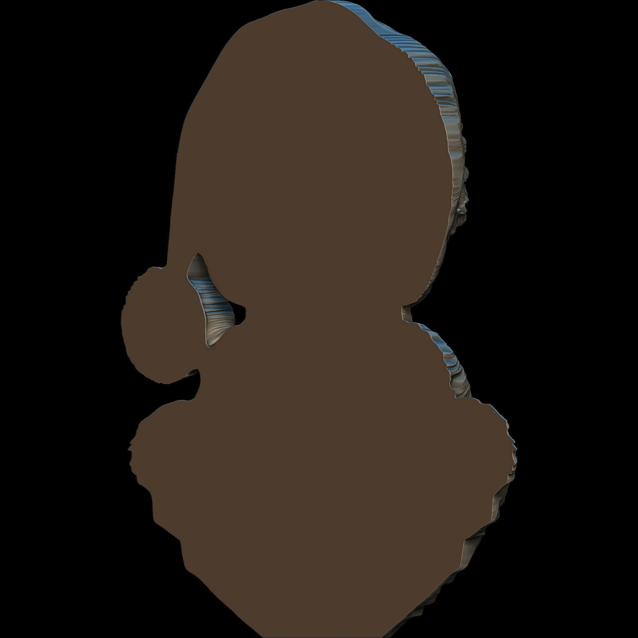 Santa Alien Relief STL file for 3d Printing or CNC 3D print model_5