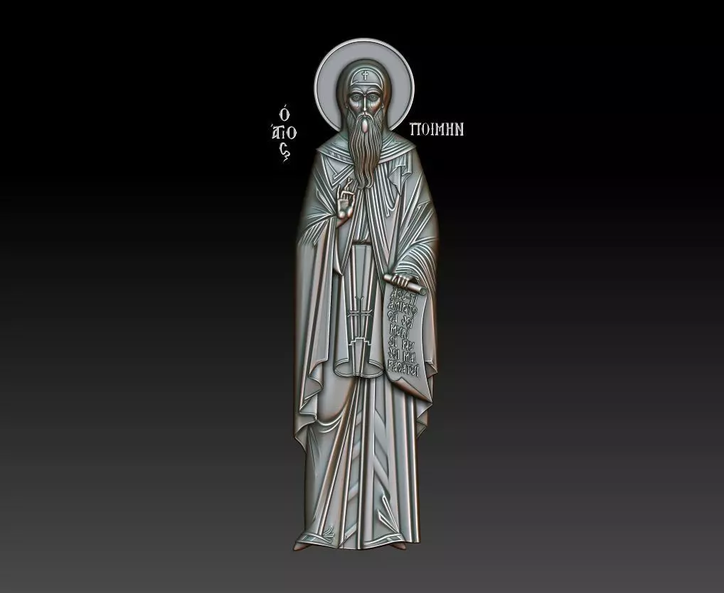 Saint Pimen the Great 3D model_0