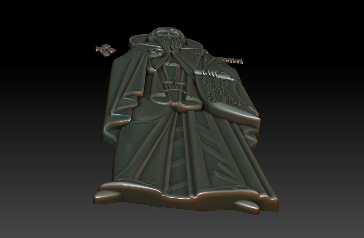 Saint Pimen the Great 3D model_6