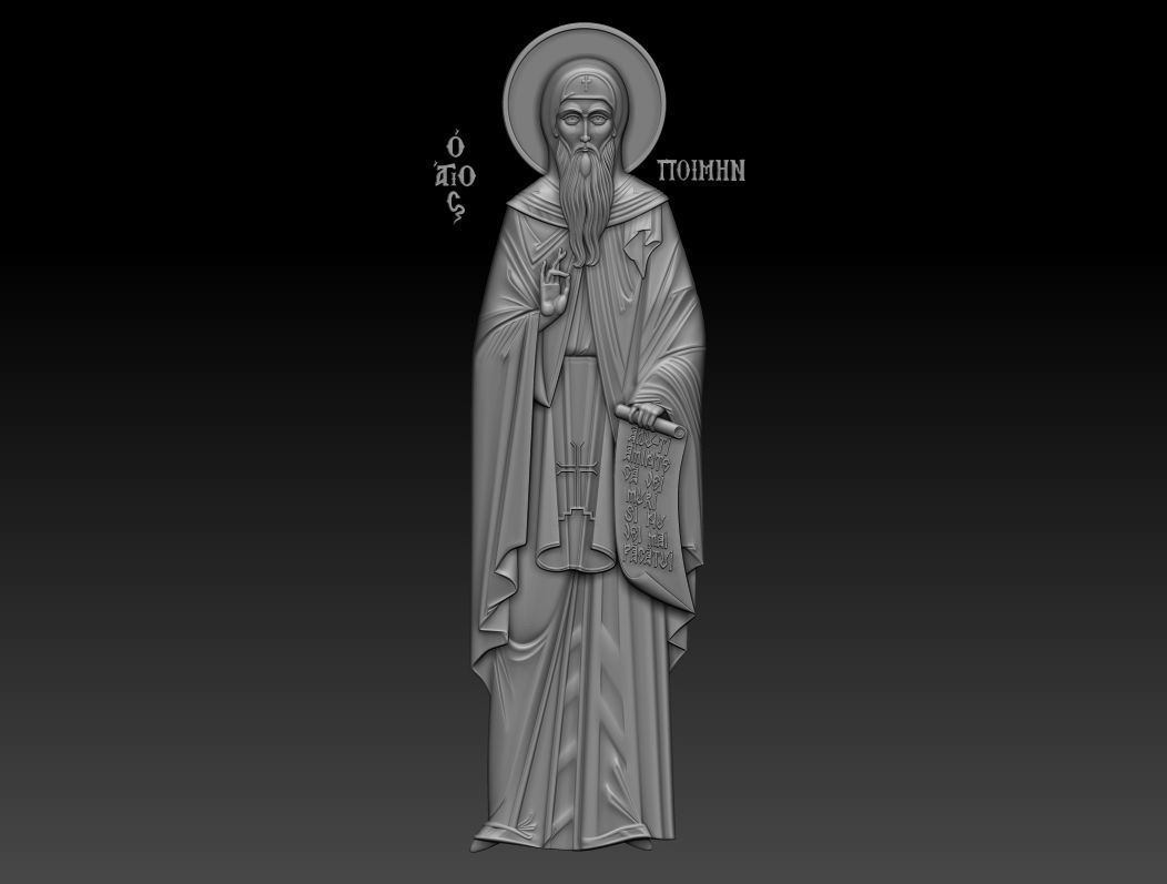 Saint Pimen the Great 3D model_9