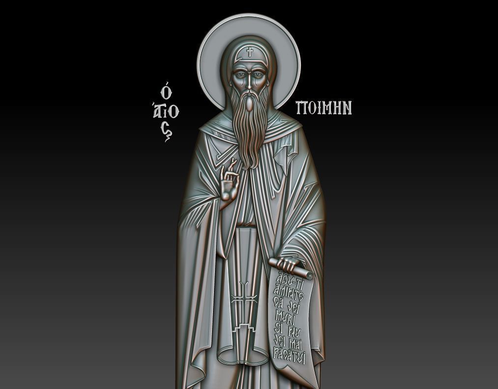 Saint Pimen the Great 3D model_2