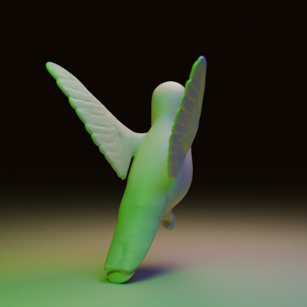 hummingbird 3D model_5
