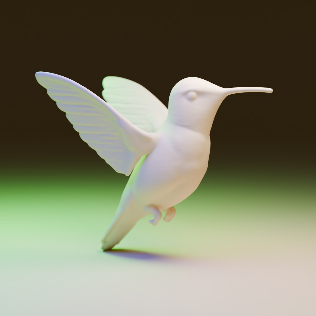 hummingbird 3D model_1