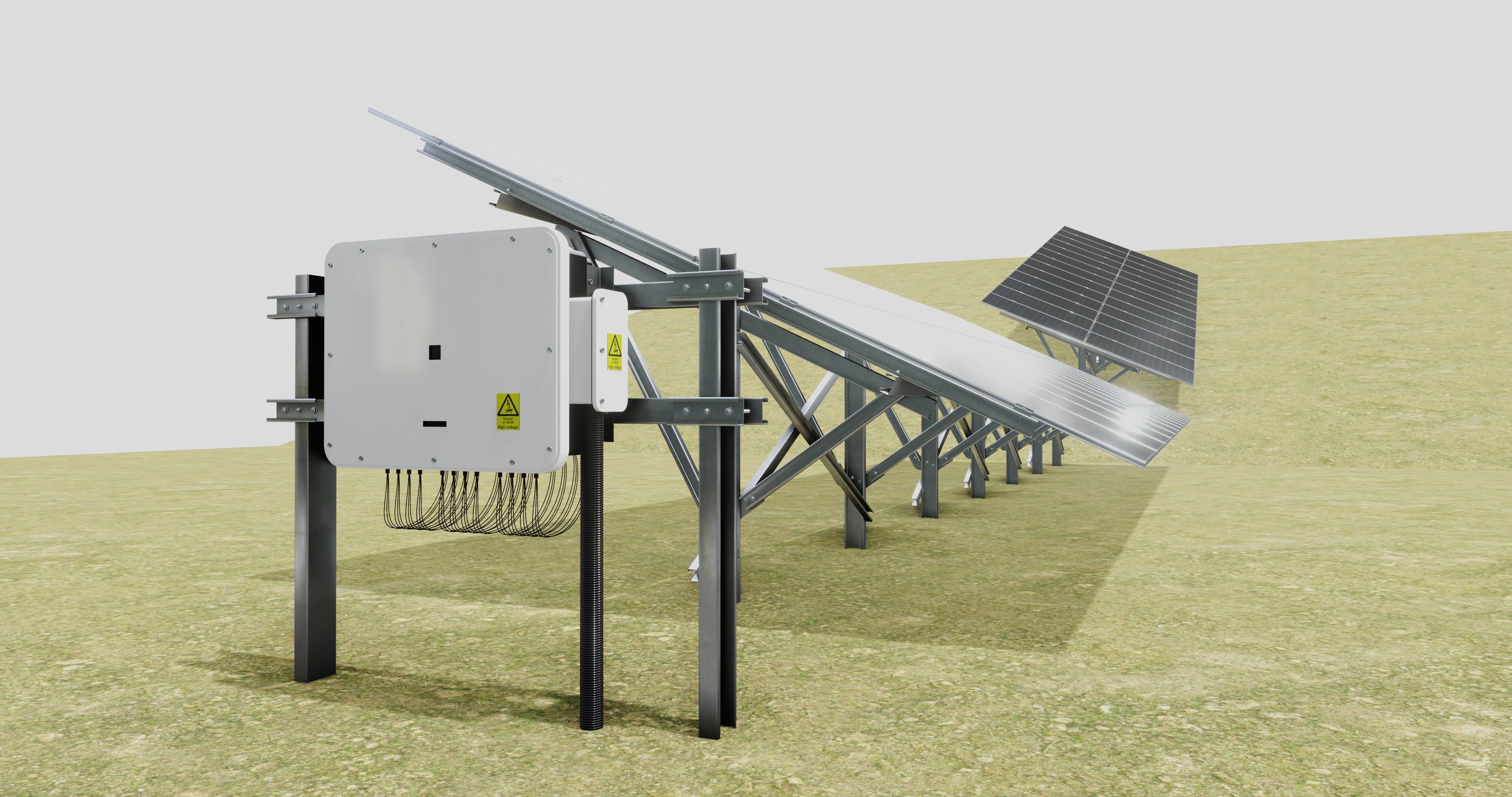 Single Column Solar Construction Type-3 3D model_22
