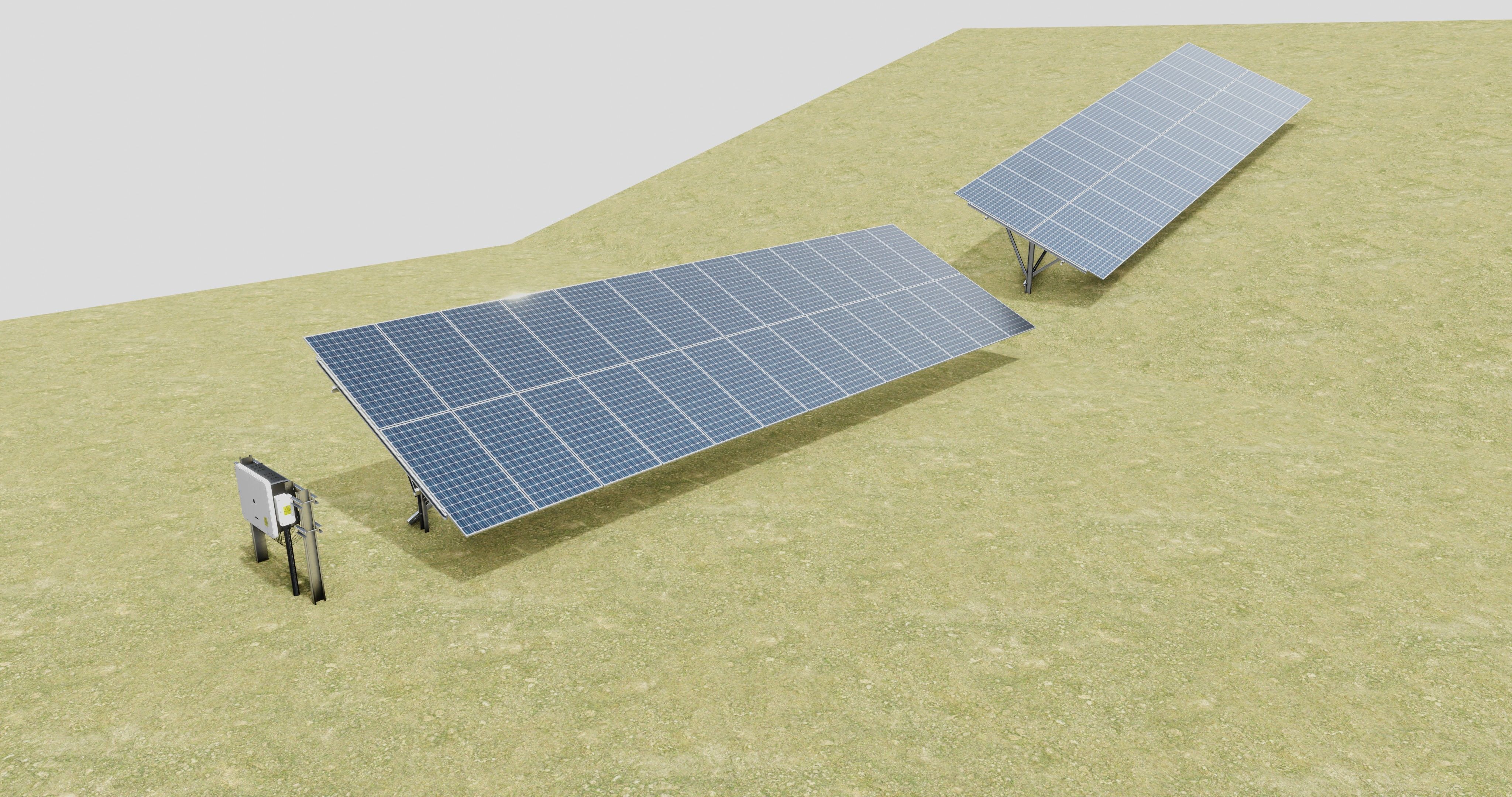 Single Column Solar Construction Type-3 3D model_4