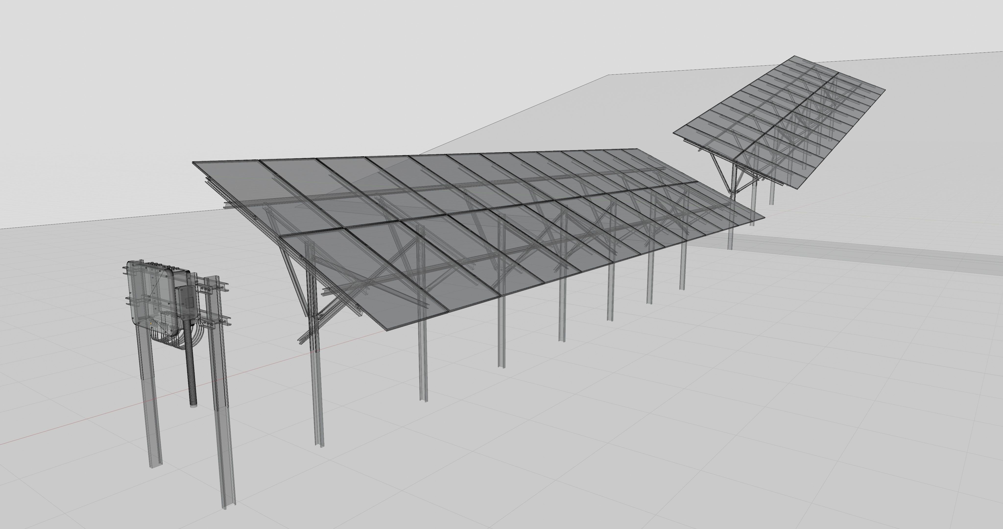 Single Column Solar Construction Type-3 3D model_47