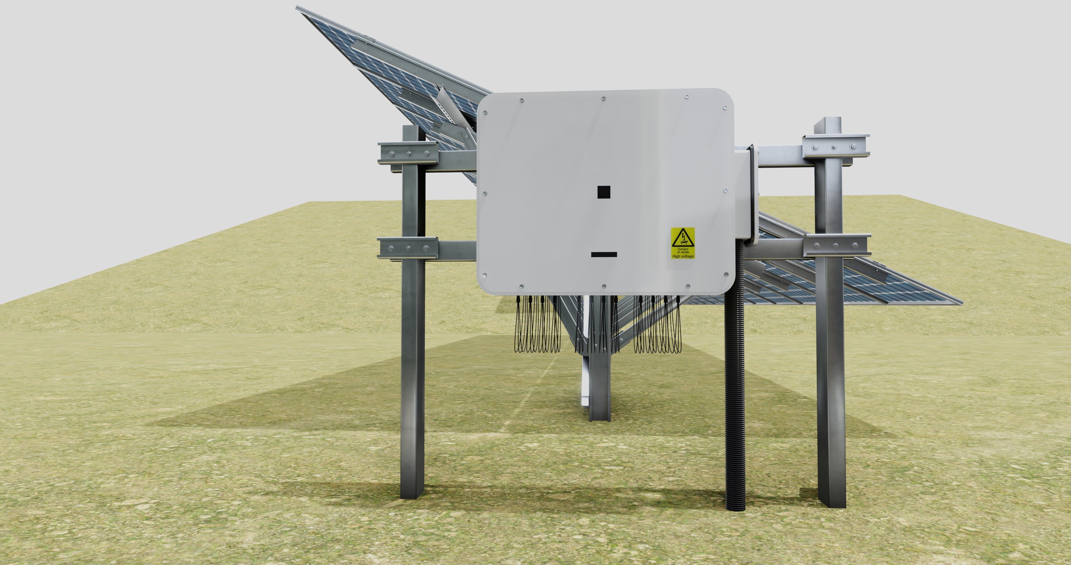 Single Column Solar Construction Type-3 3D model_33