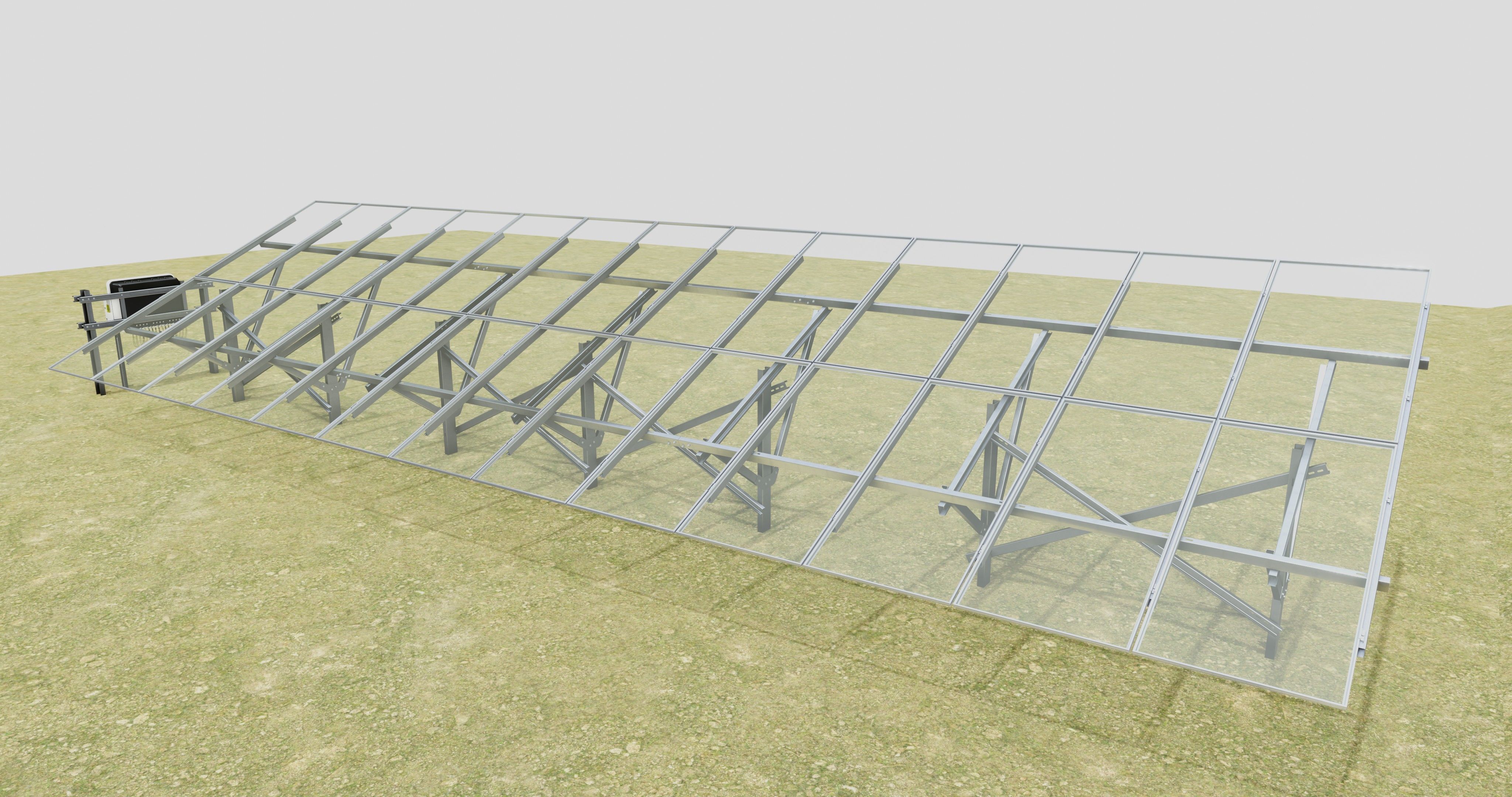 Single Column Solar Construction Type-3 3D model_21