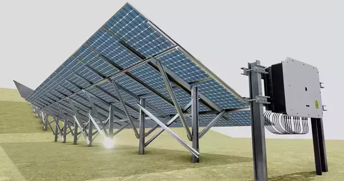 Single Column Solar Construction Type-3 3D model