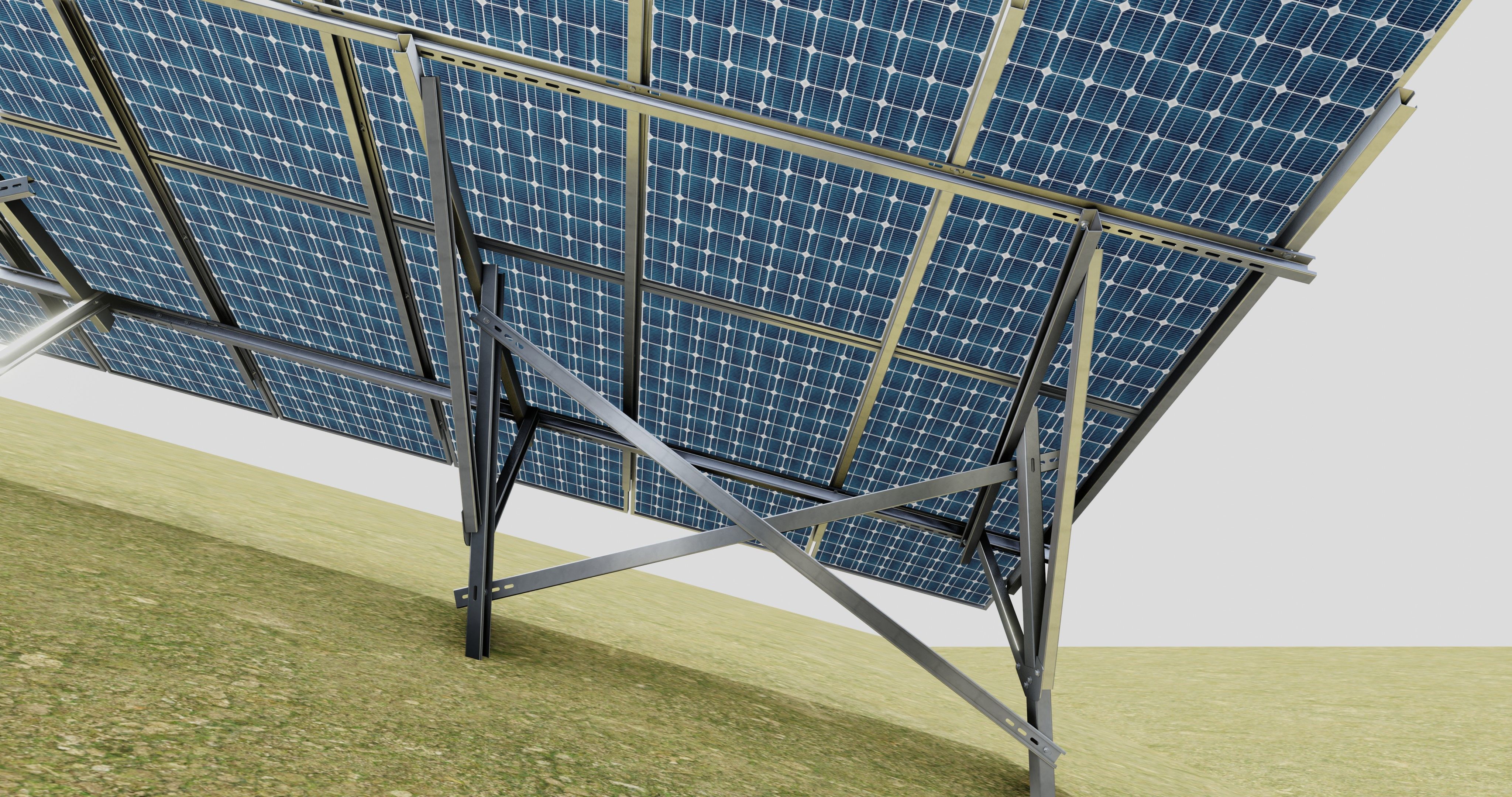 Single Column Solar Construction Type-3 3D model_35