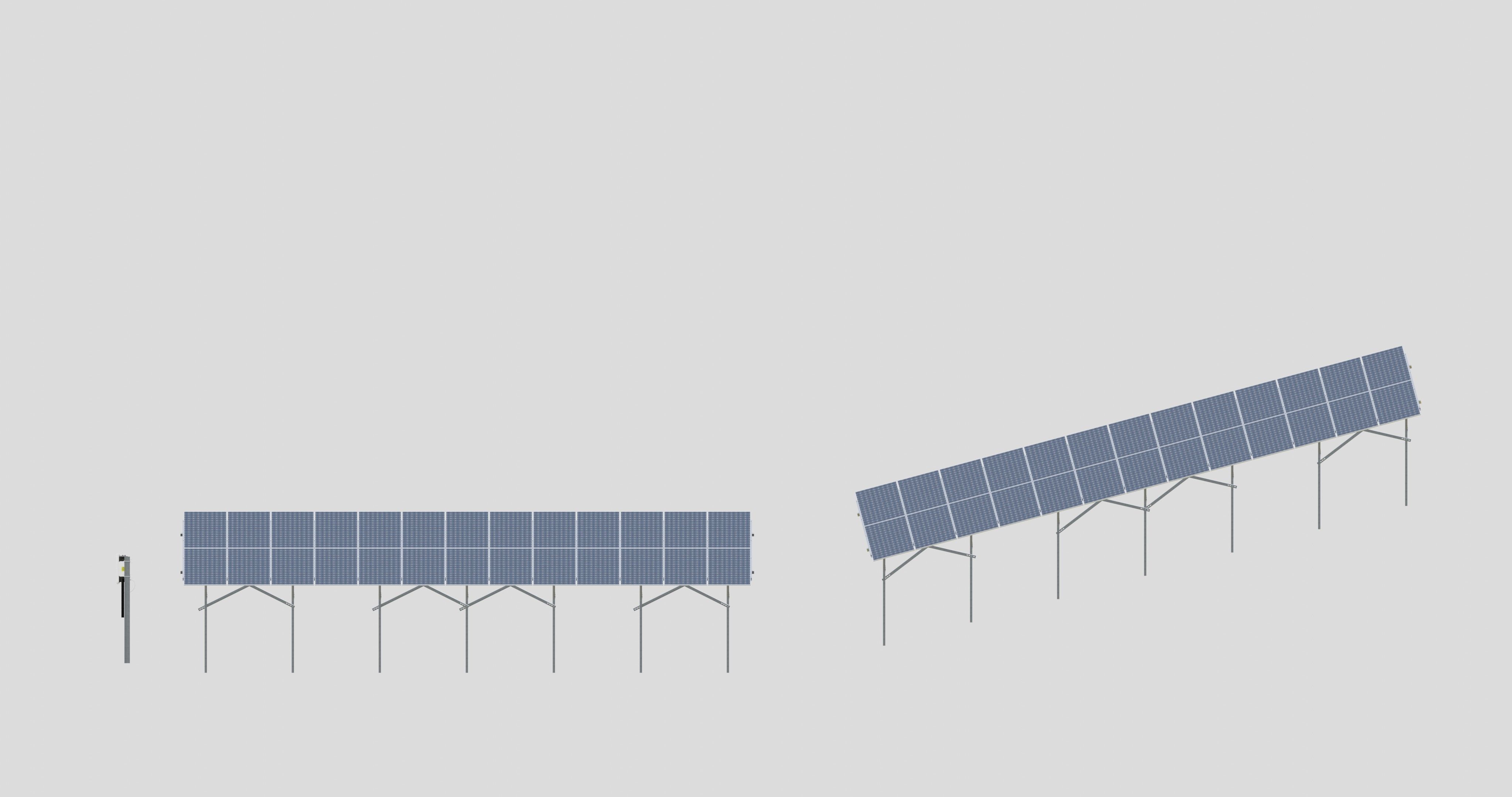 Single Column Solar Construction Type-3 3D model_9