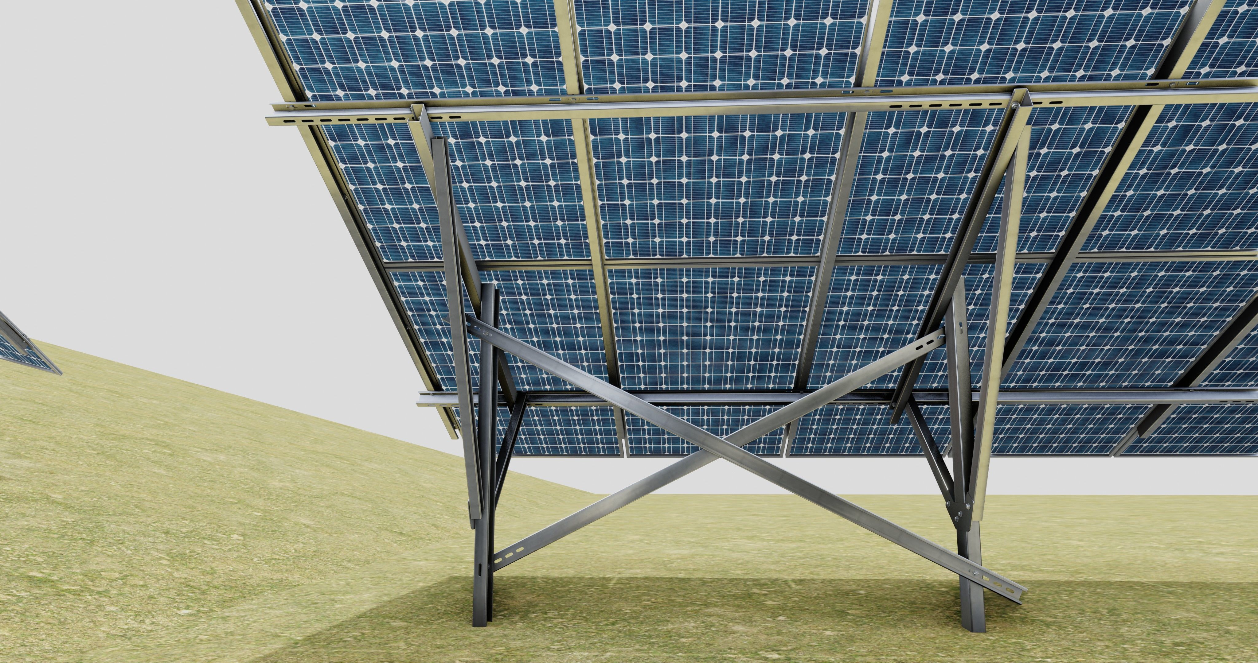 Single Column Solar Construction Type-3 3D model_36