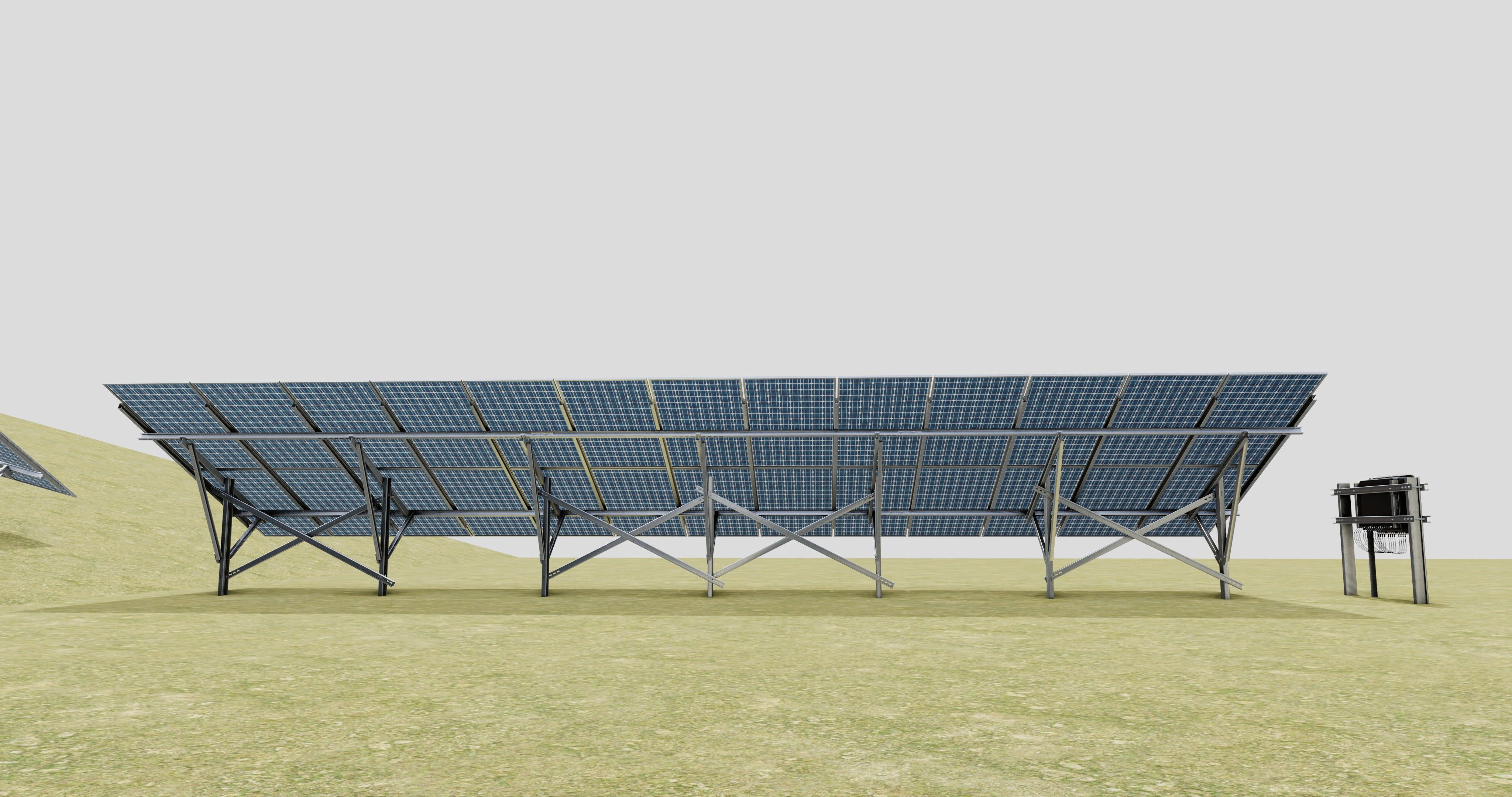 Single Column Solar Construction Type-3 3D model_17