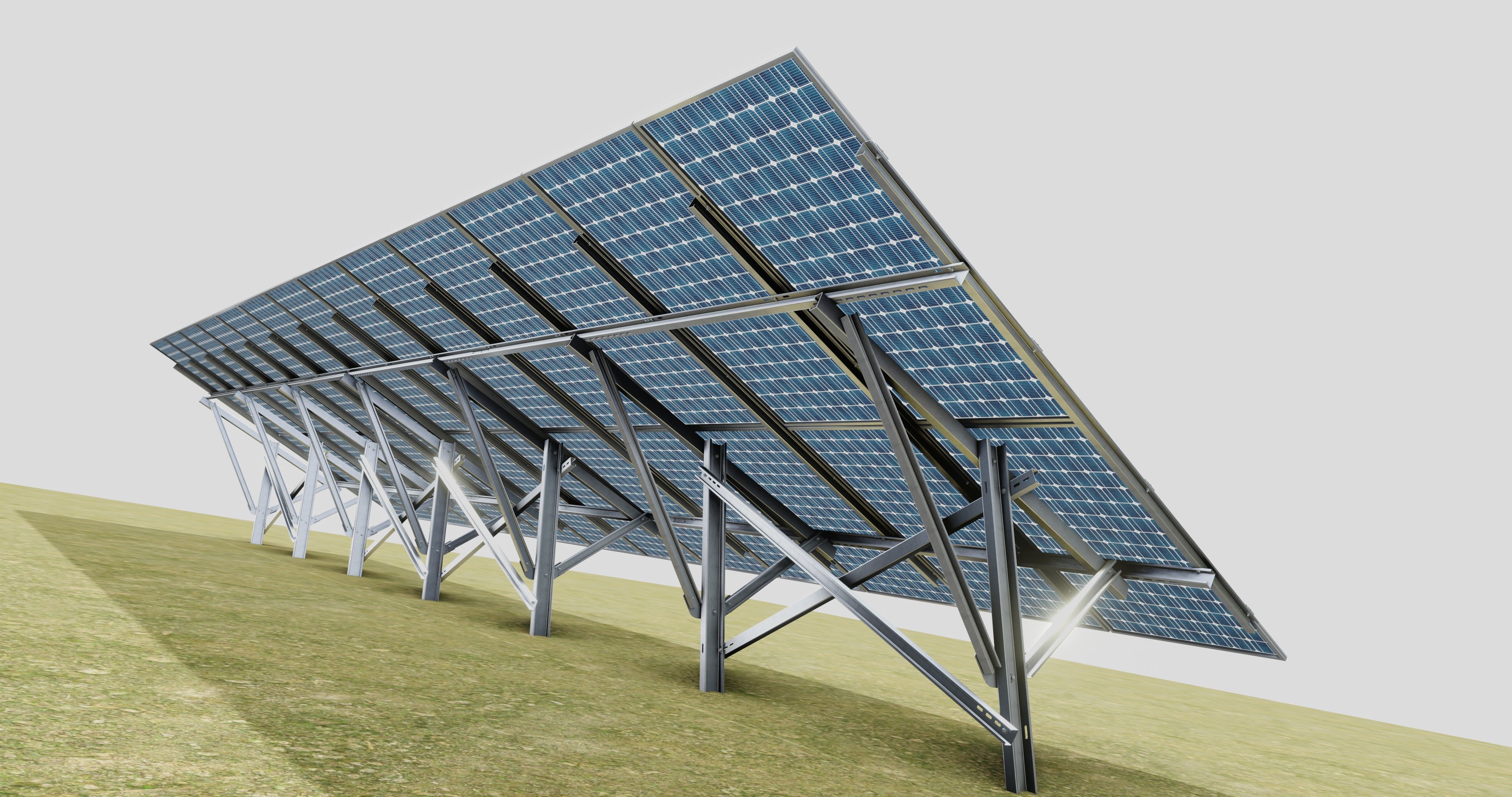 Single Column Solar Construction Type-3 3D model_18