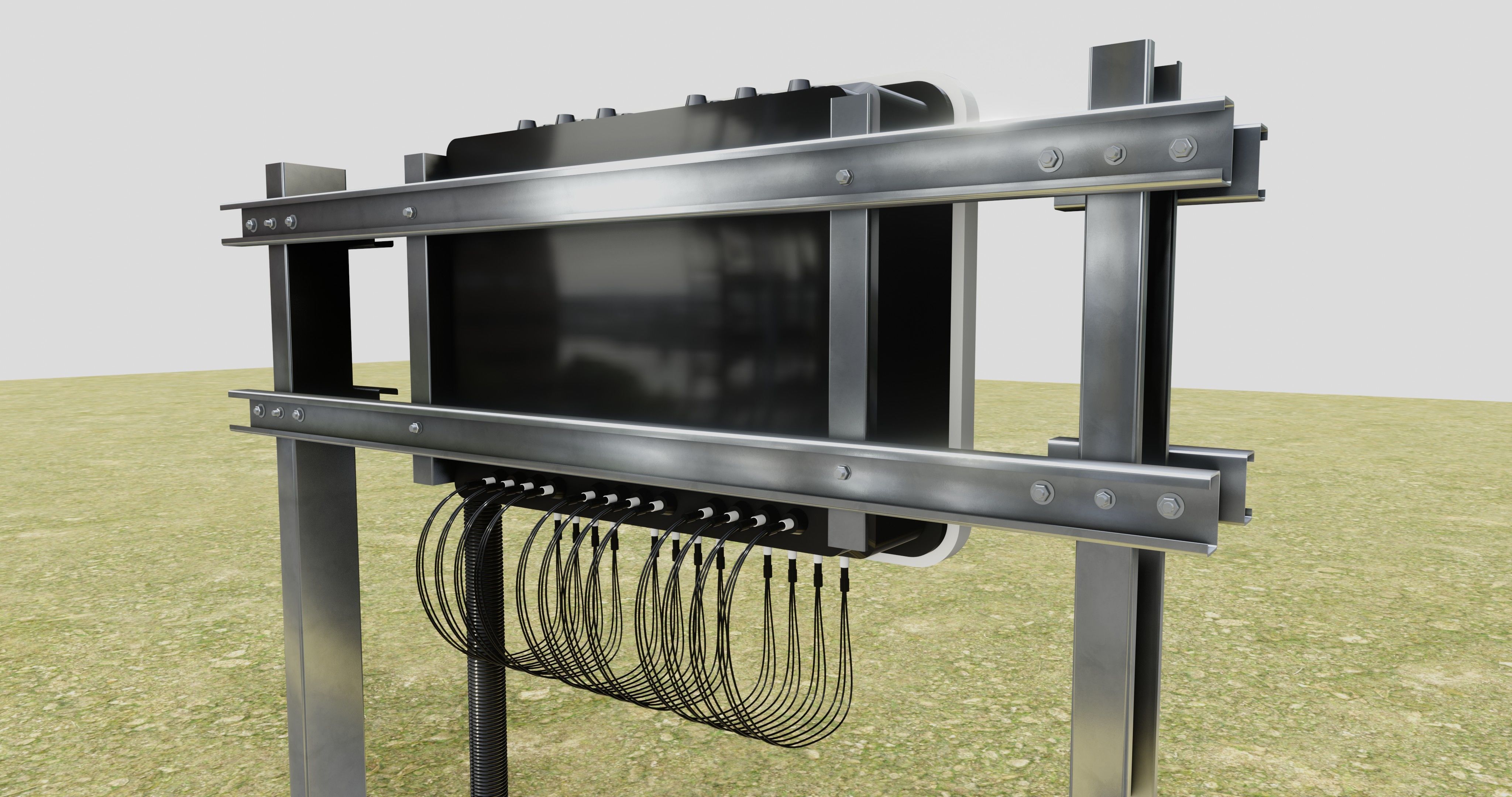 Single Column Solar Construction Type-3 3D model_29