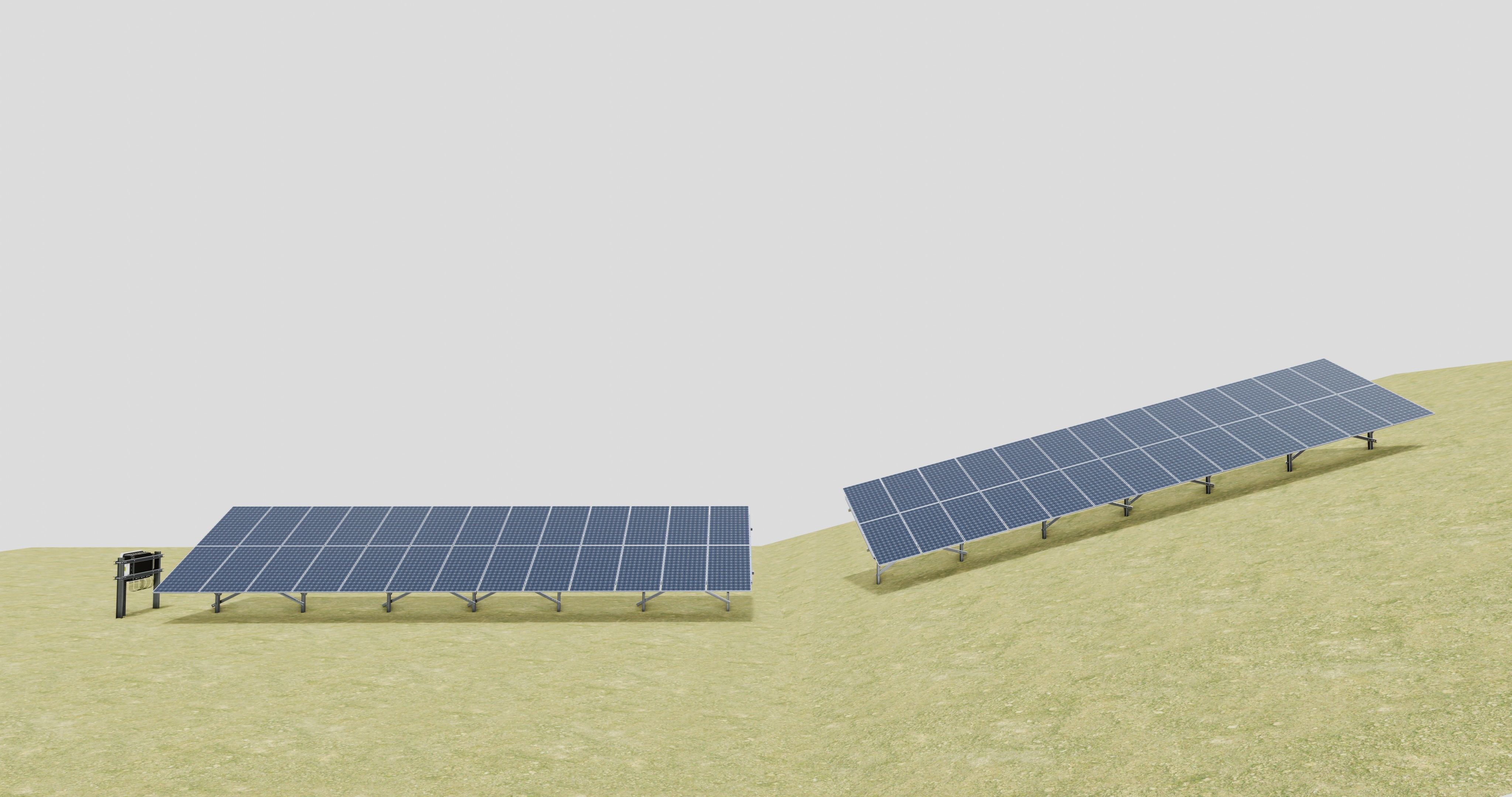 Single Column Solar Construction Type-3 3D model_8