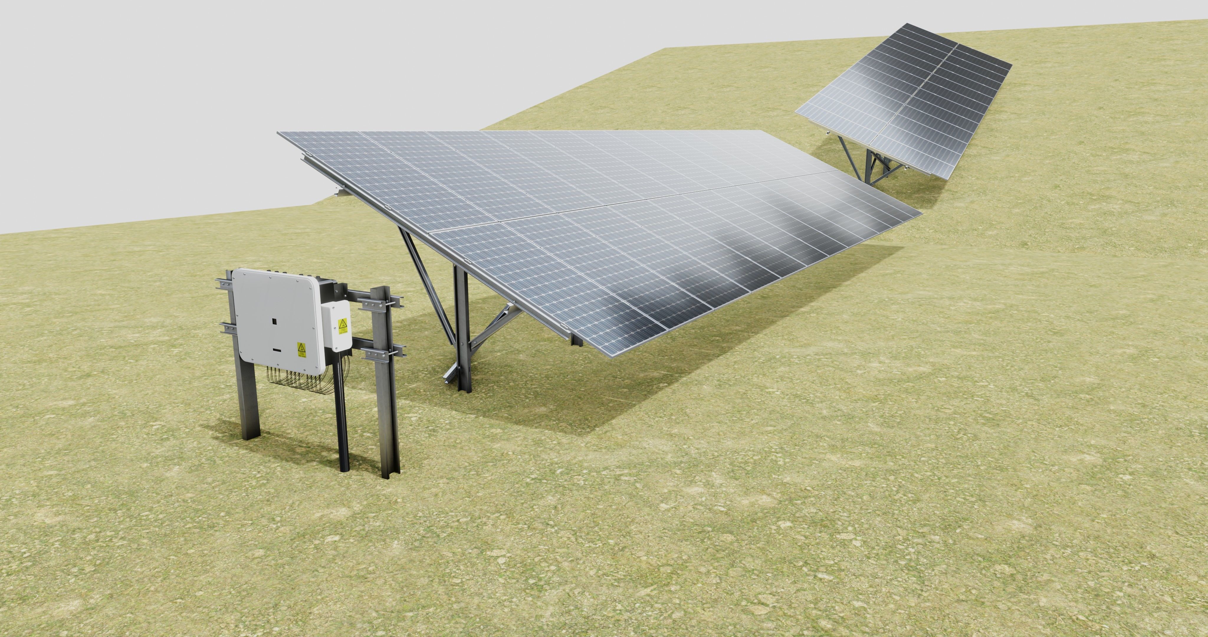 Single Column Solar Construction Type-3 3D model_14