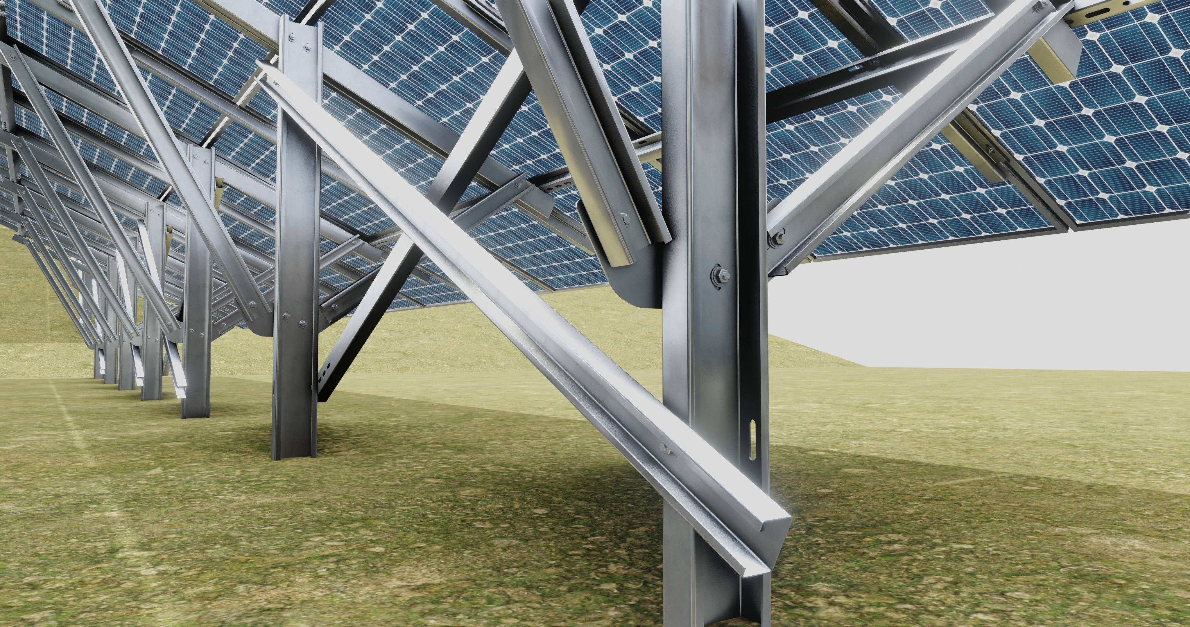 Single Column Solar Construction Type-3 3D model_27