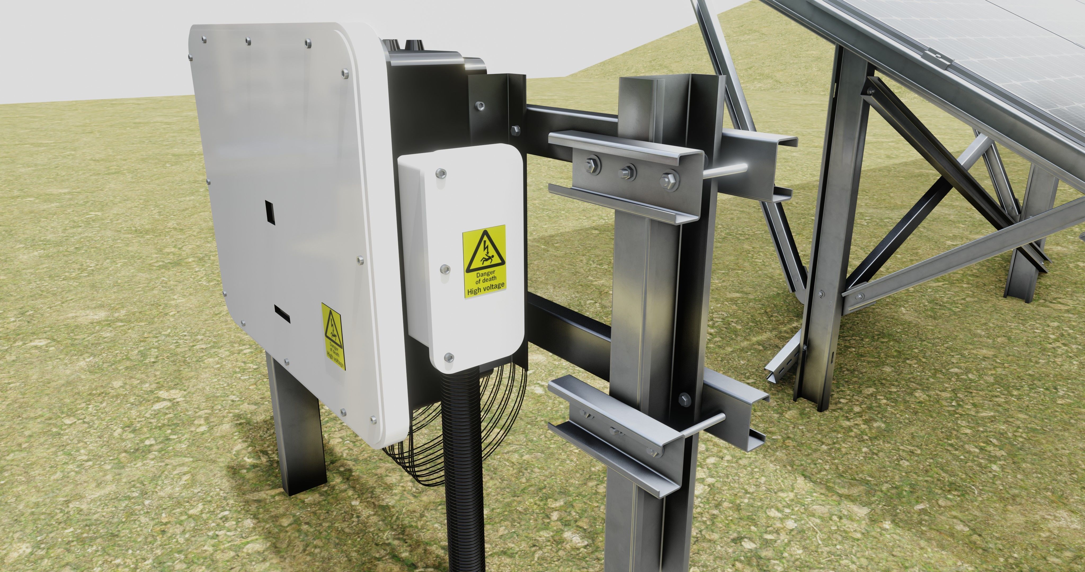 Single Column Solar Construction Type-3 3D model_19