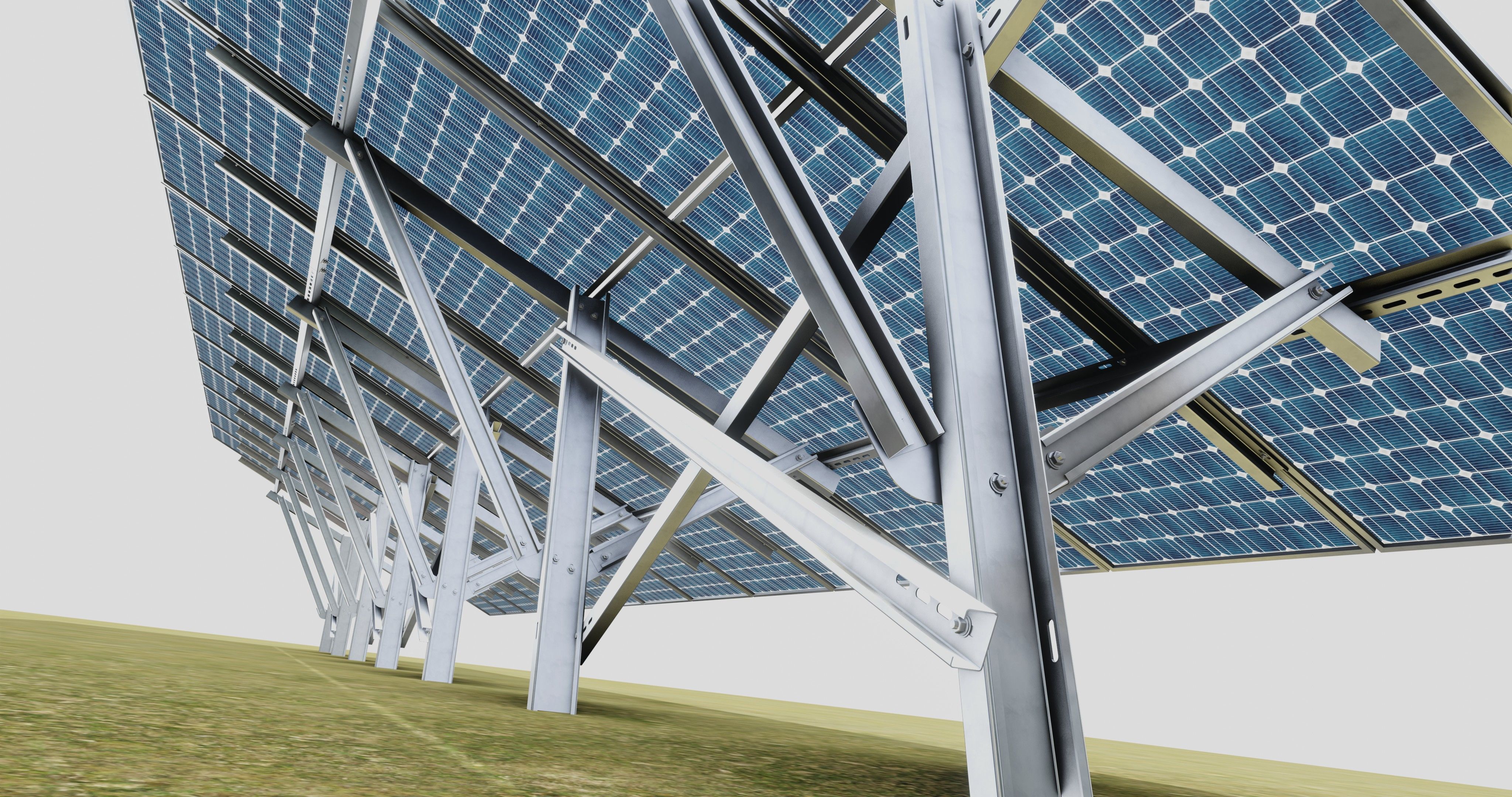 Single Column Solar Construction Type-3 3D model_37
