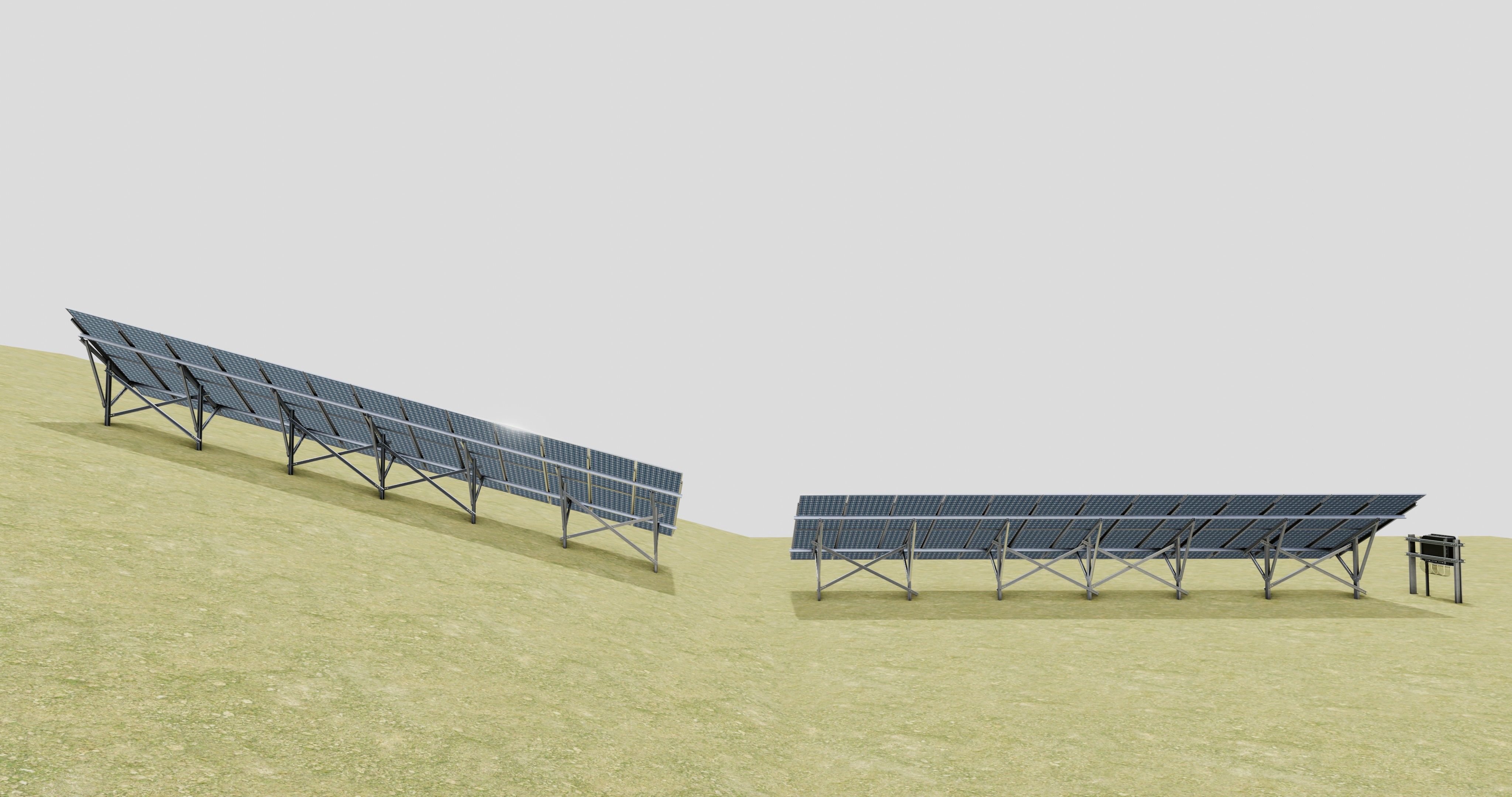 Single Column Solar Construction Type-3 3D model_3