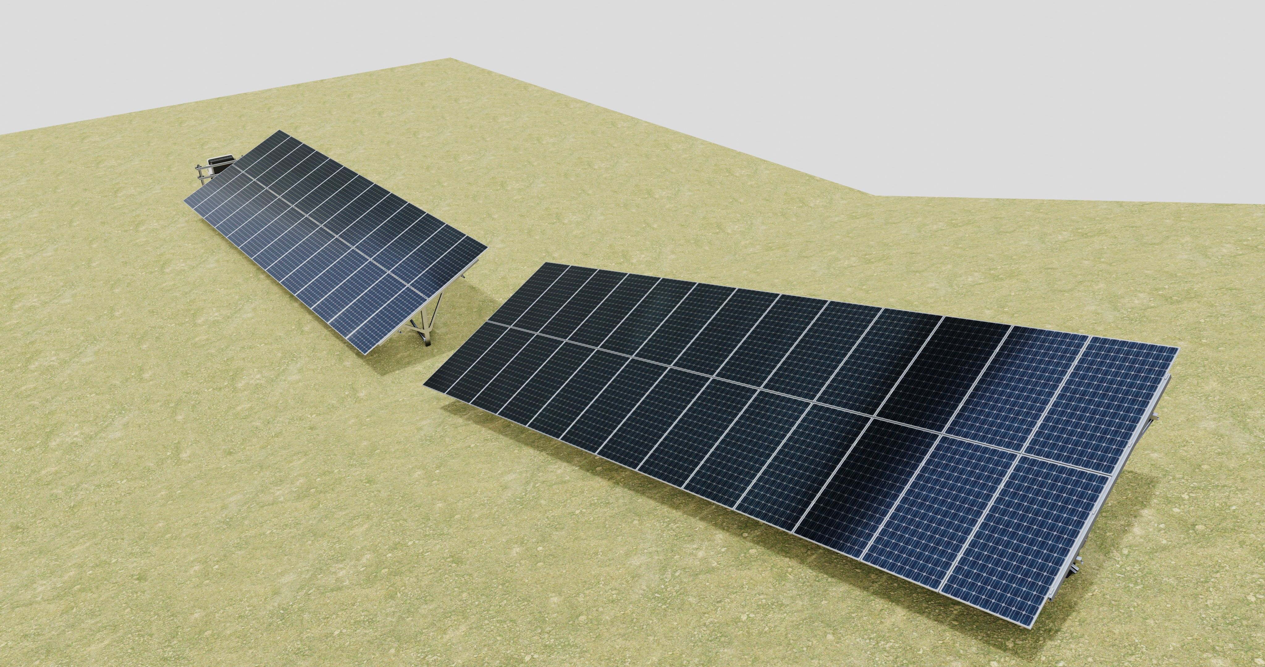 Single Column Solar Construction Type-3 3D model_6