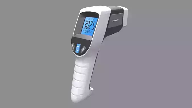 Infrared Thermometer Low Poly