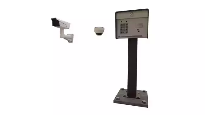 Security Items 3D model