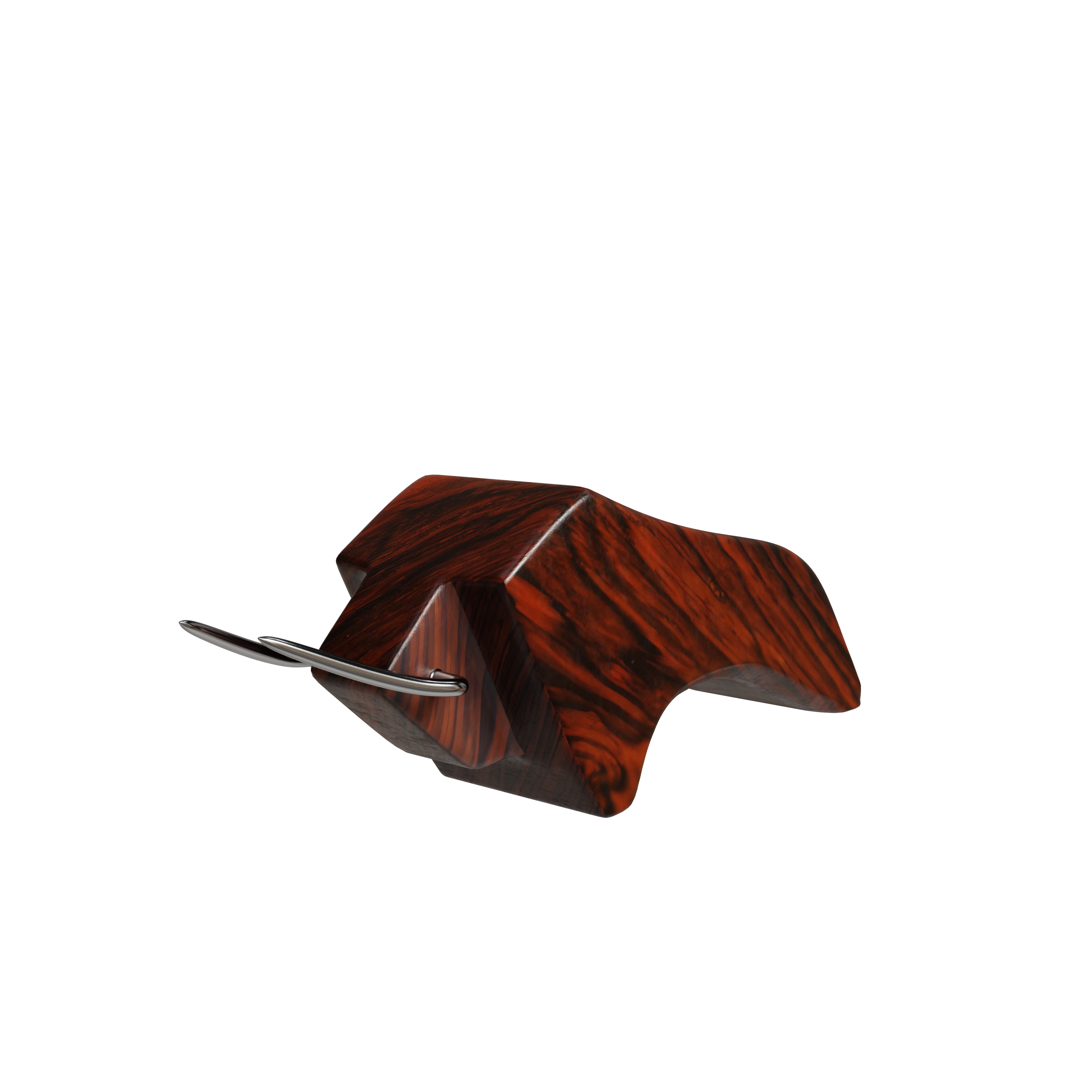 Wooden Bull 3D model_1