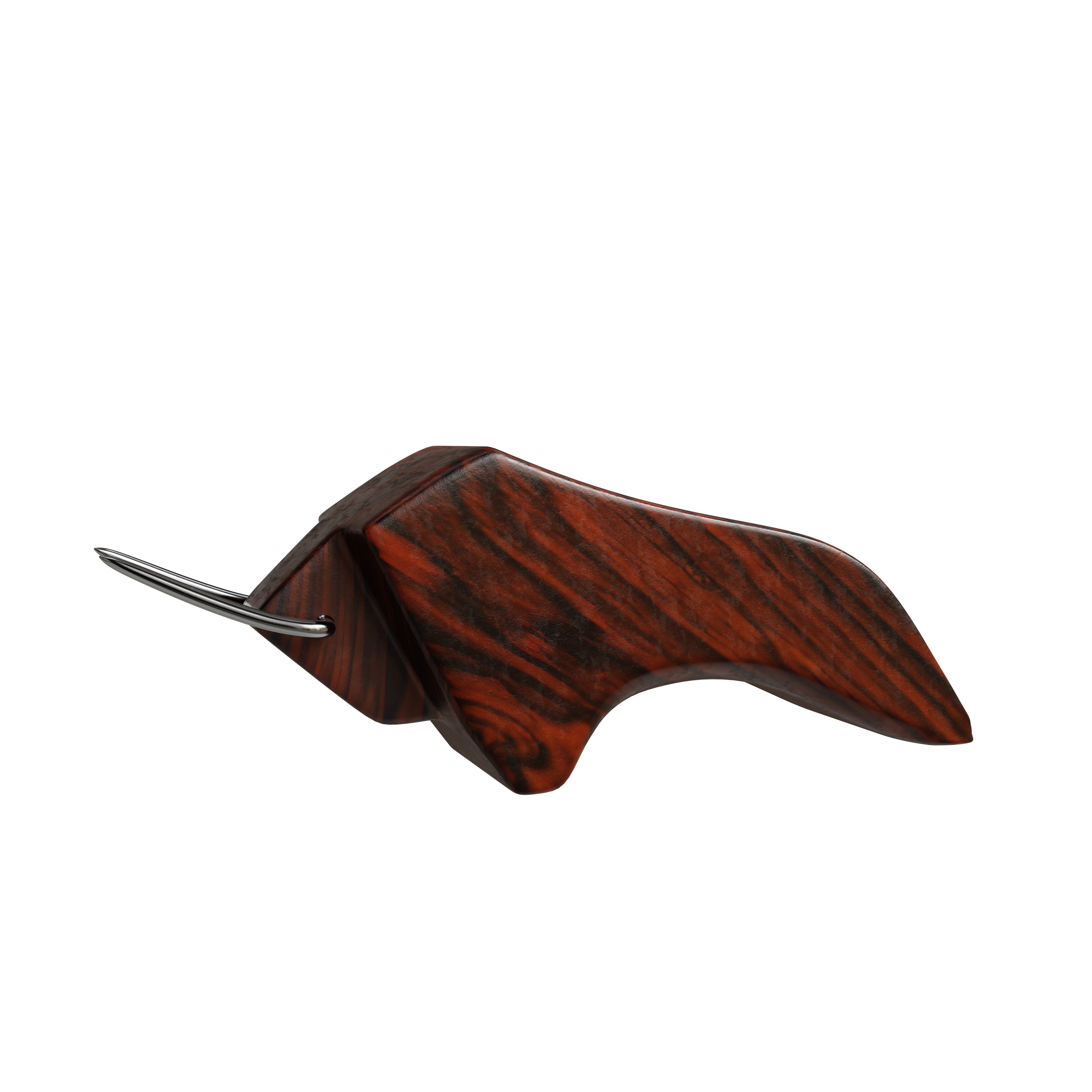 Wooden Bull 3D model_7