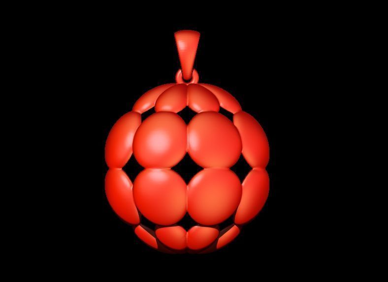 Texture Pendant 3D print model_9