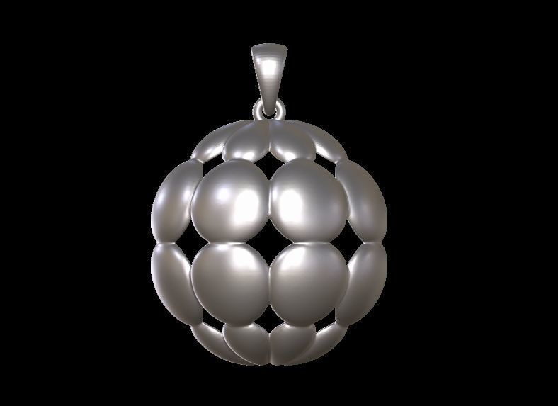 Texture Pendant 3D print model_8