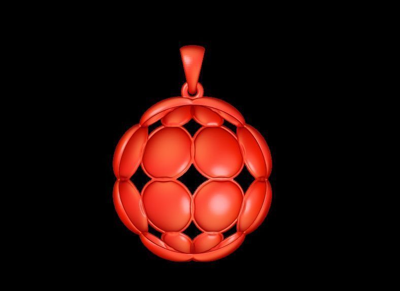 Texture Pendant 3D print model_3