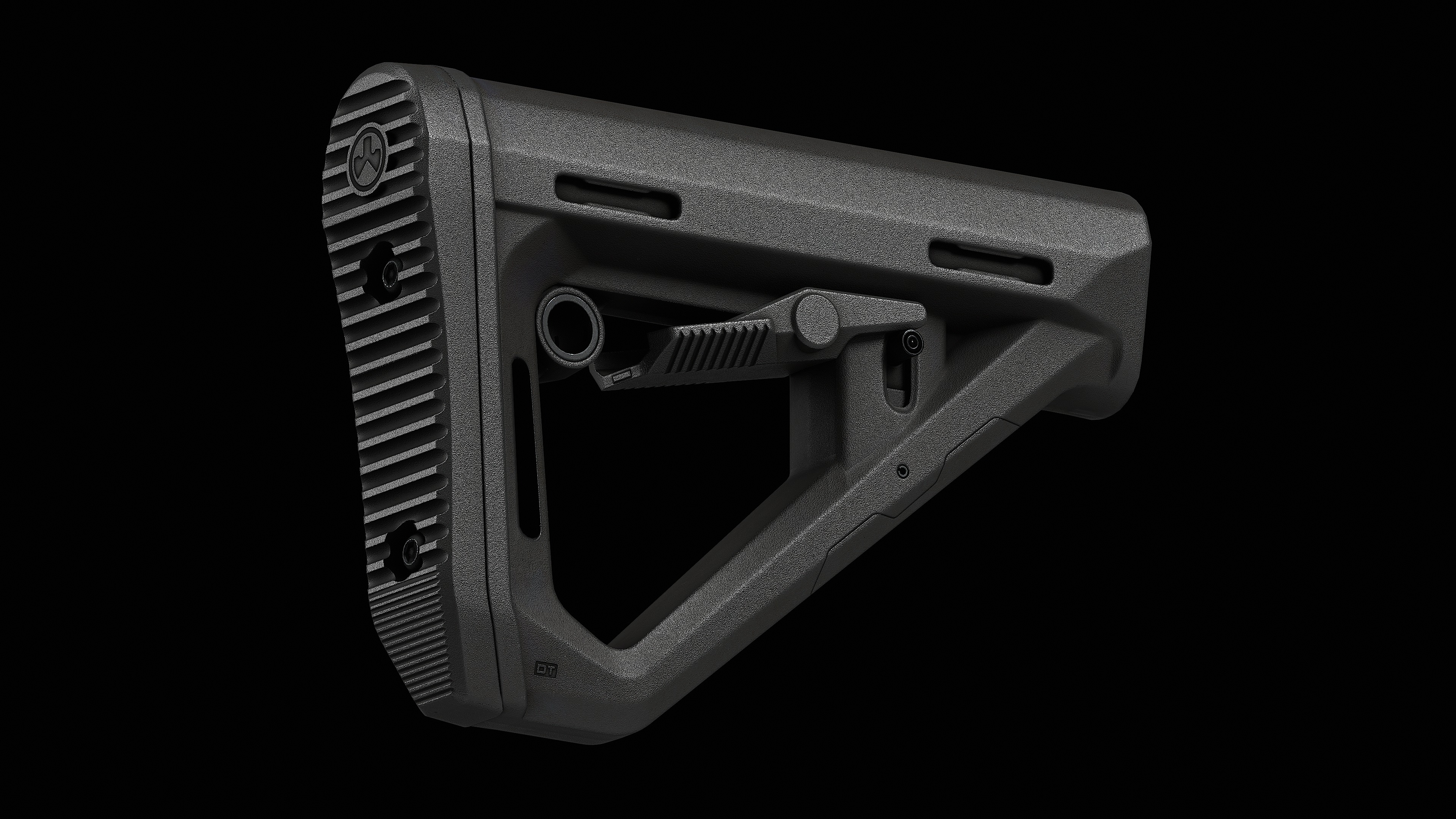 DT Carbine Stock Mil Spec Low-poly 3D model_4
