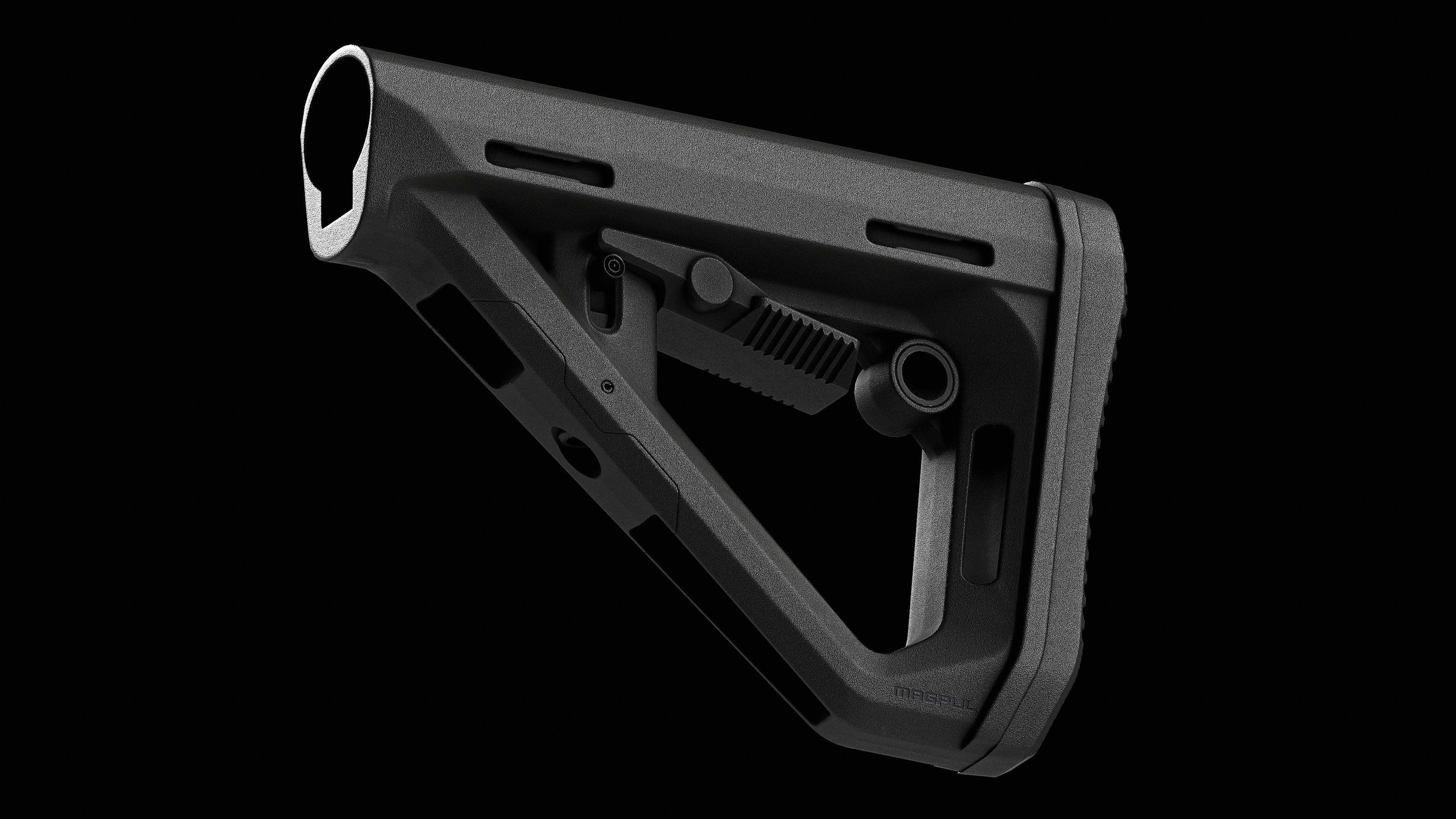 DT Carbine Stock Mil Spec Low-poly 3D model_10
