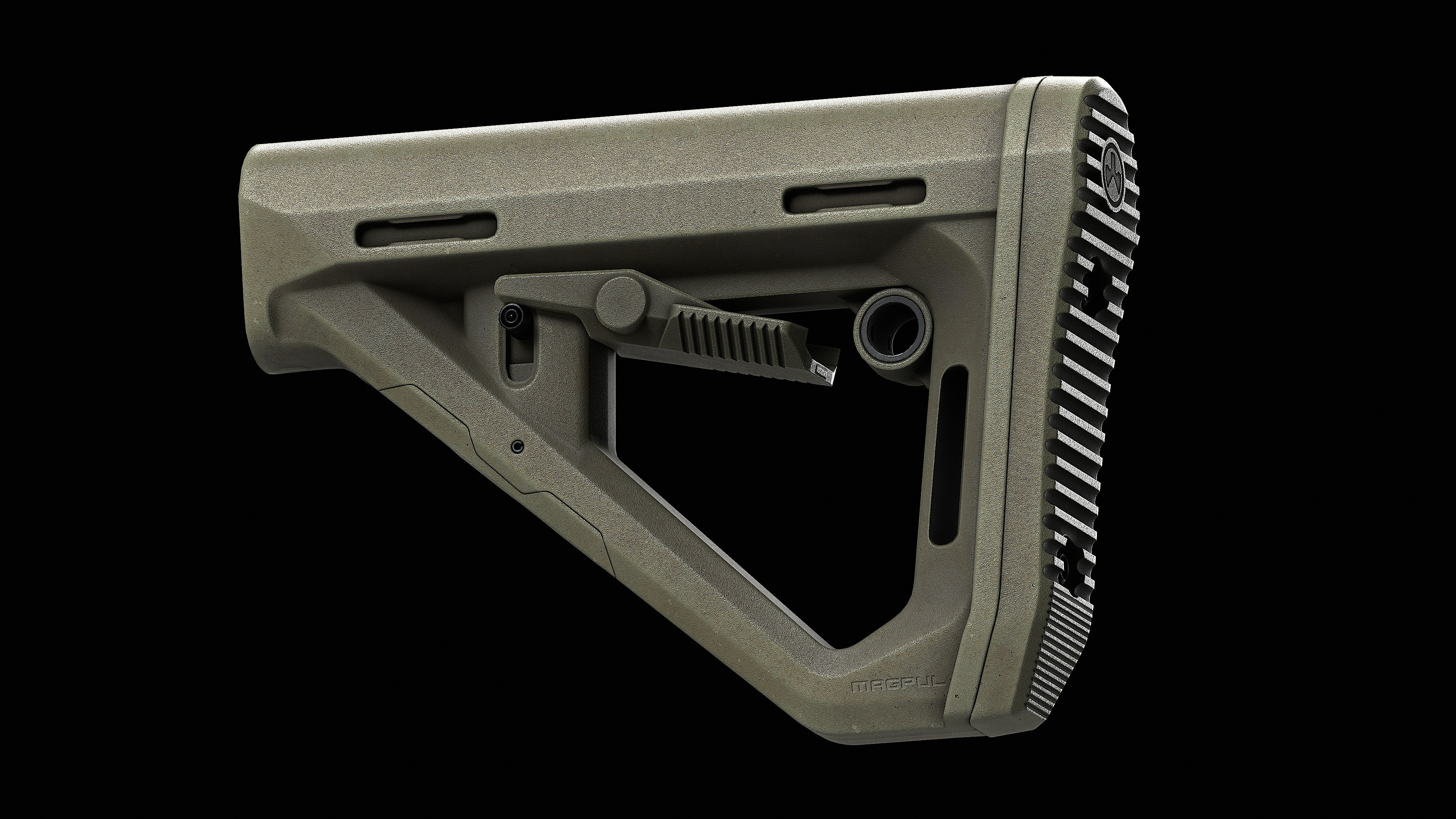DT Carbine Stock Mil Spec Low-poly 3D model_8