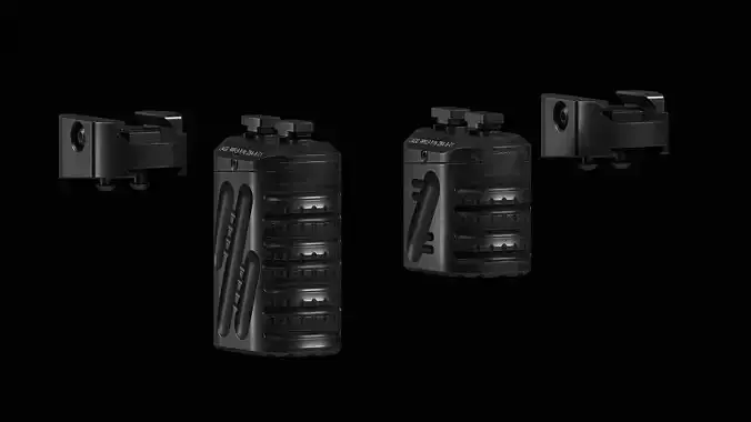 Zero 8 V2 Multi Angle Grip Low-poly 3D model