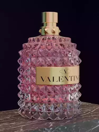 Valentino perfime original 3D model product for Advertising