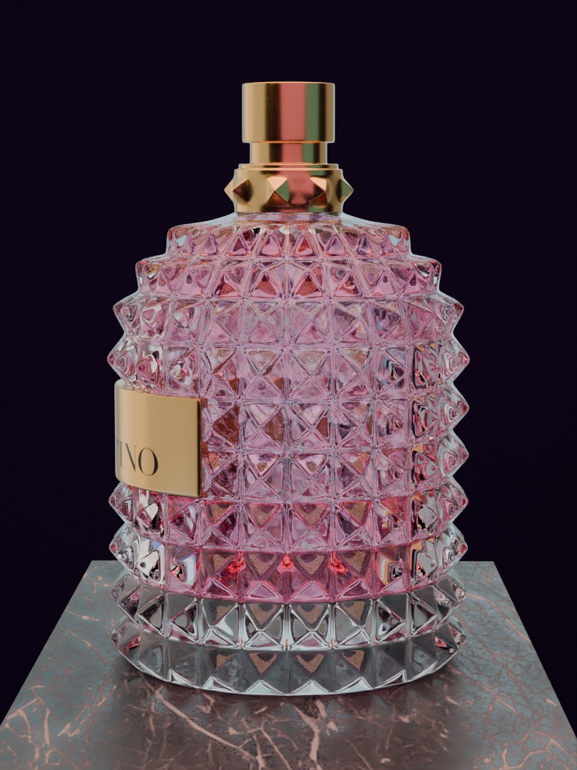 Valentino perfime original 3D model product for Advertising 3D model_4