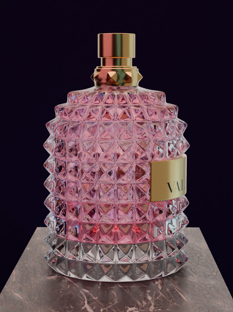 Valentino perfime original 3D model product for Advertising 3D model_3