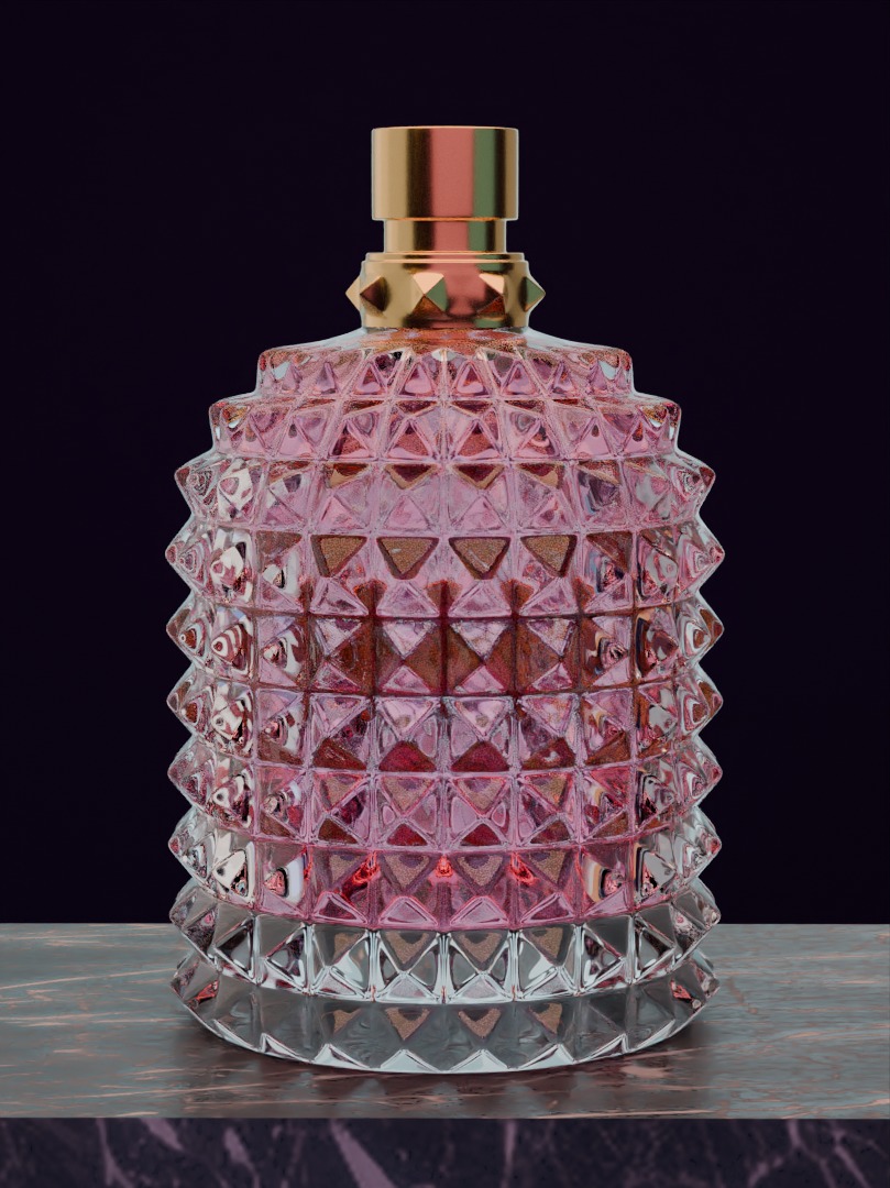 Valentino perfime original 3D model product for Advertising 3D model_5