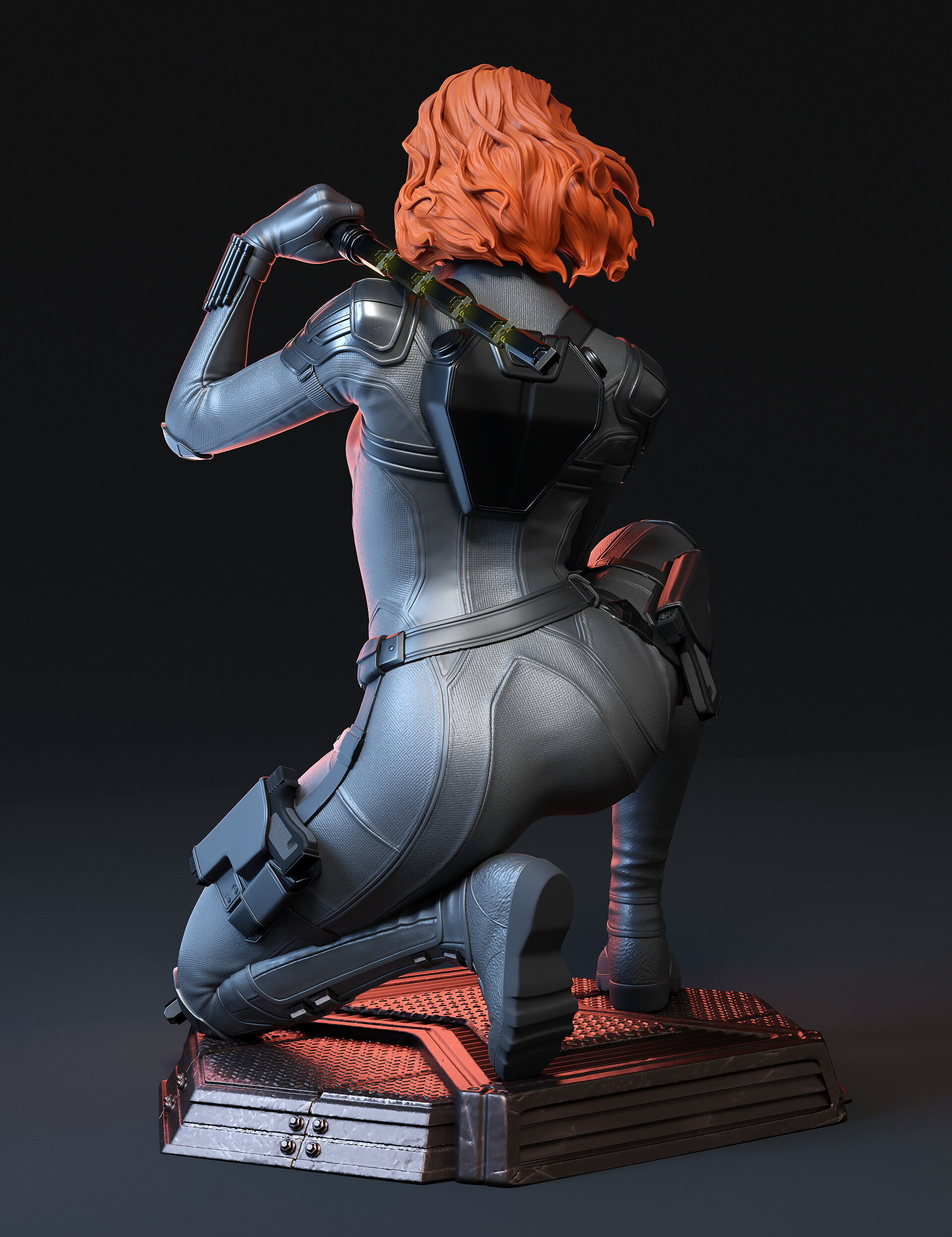 Fan Black Widow Printable Stl 3D print model_2