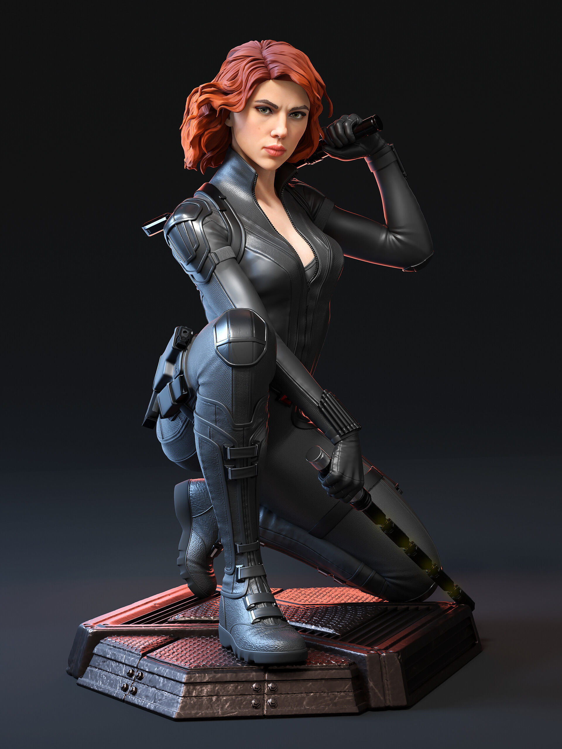 Fan Black Widow Printable Stl 3D print model_1