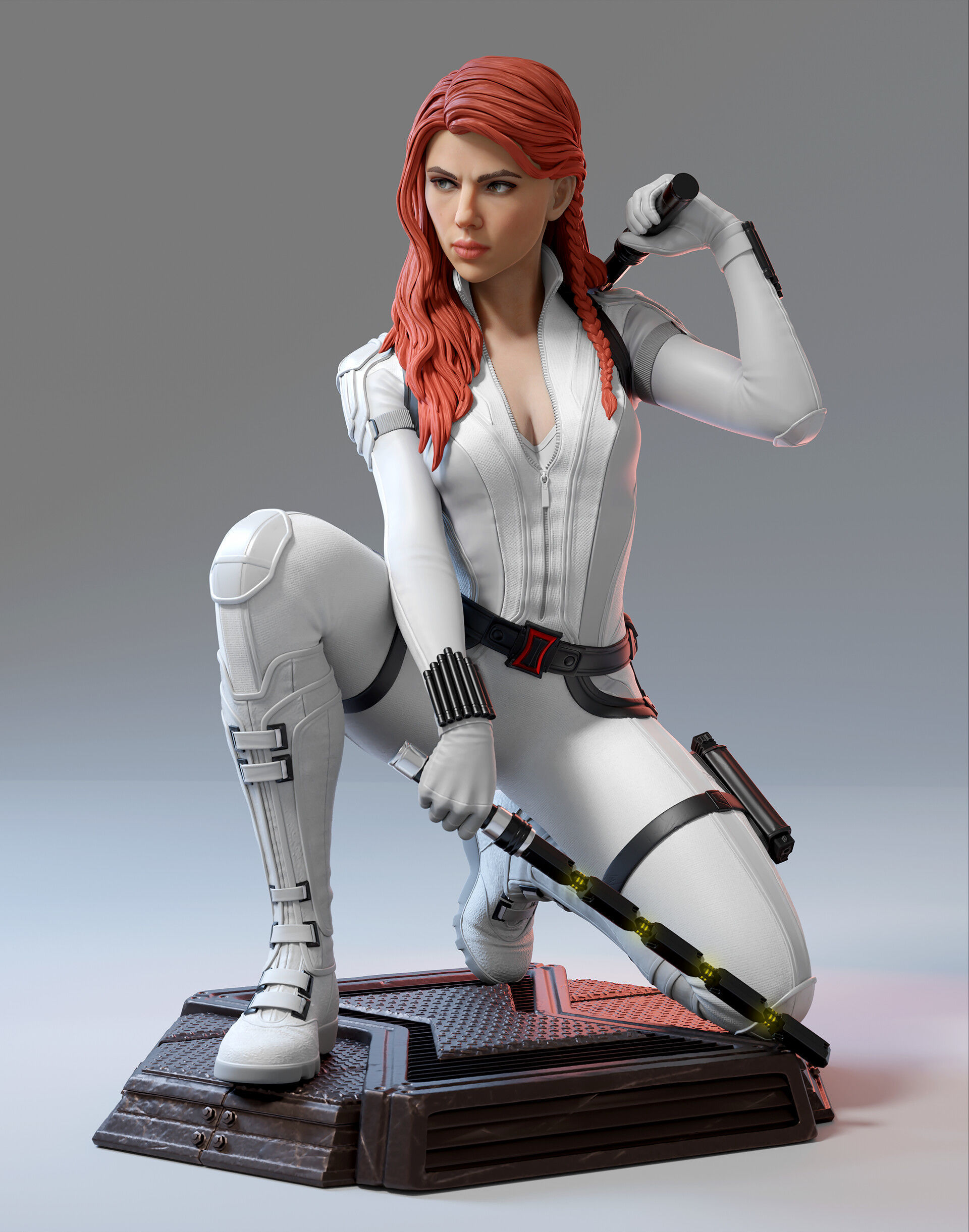 Fan Black Widow Printable Stl 3D print model_3