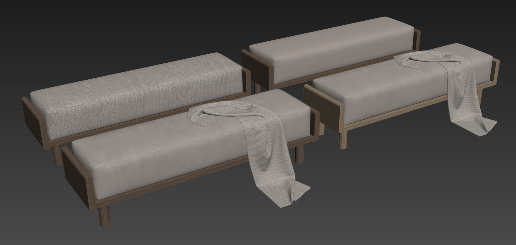 Helm Upholstered Bench By The Citizenry 3D model_14
