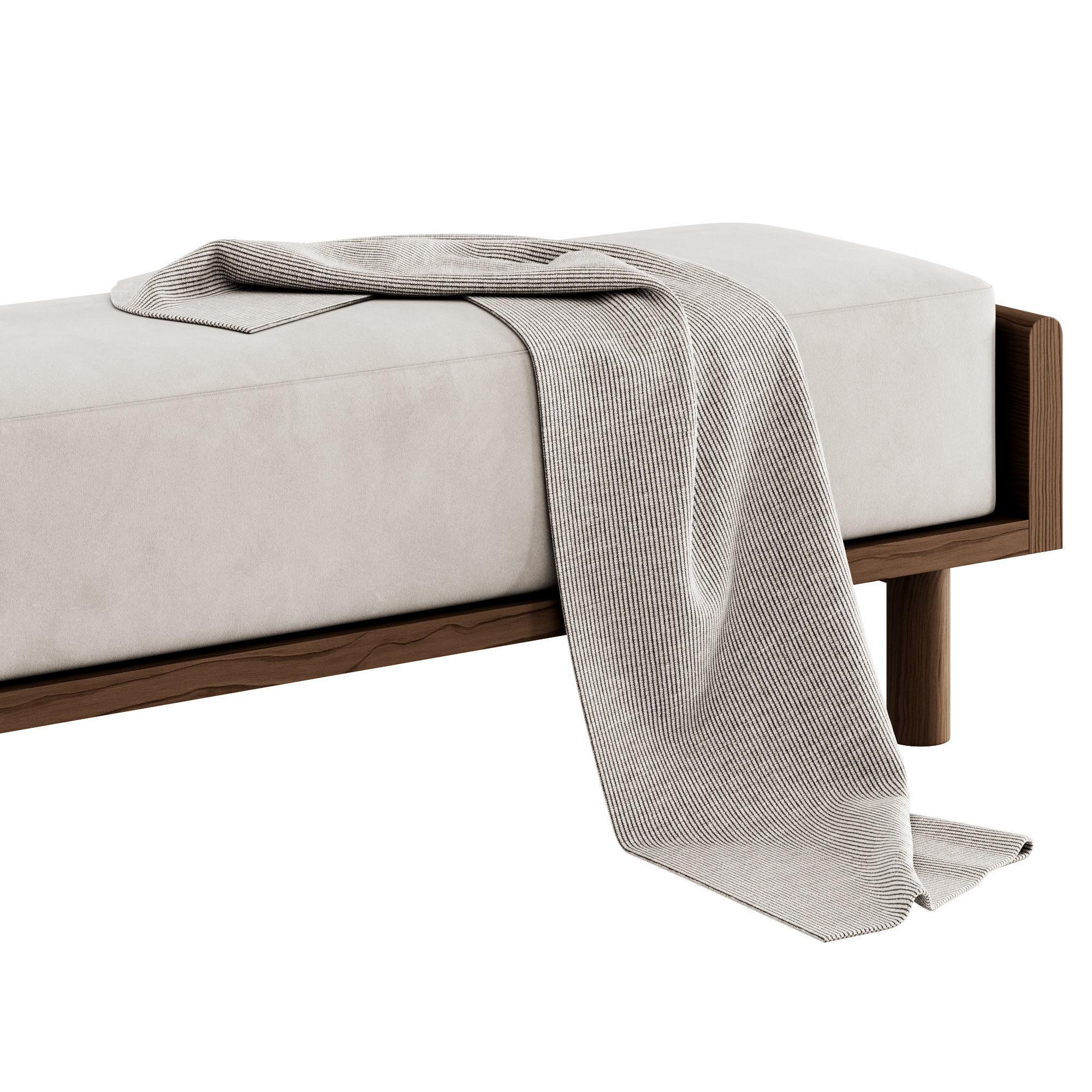 Helm Upholstered Bench By The Citizenry 3D model_4