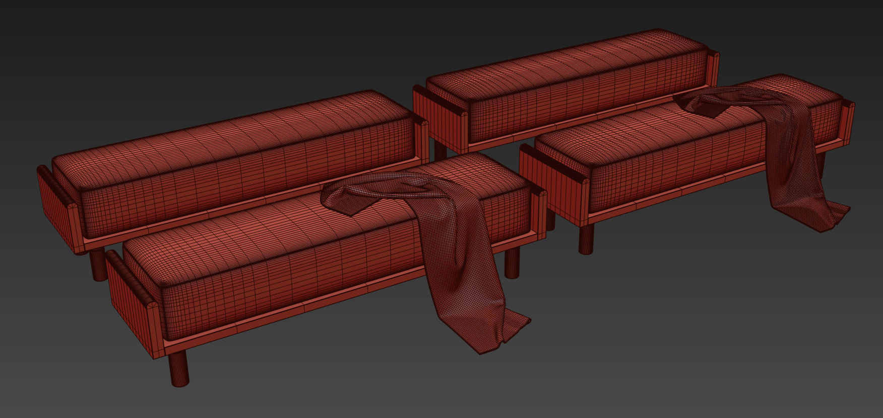 Helm Upholstered Bench By The Citizenry 3D model_16